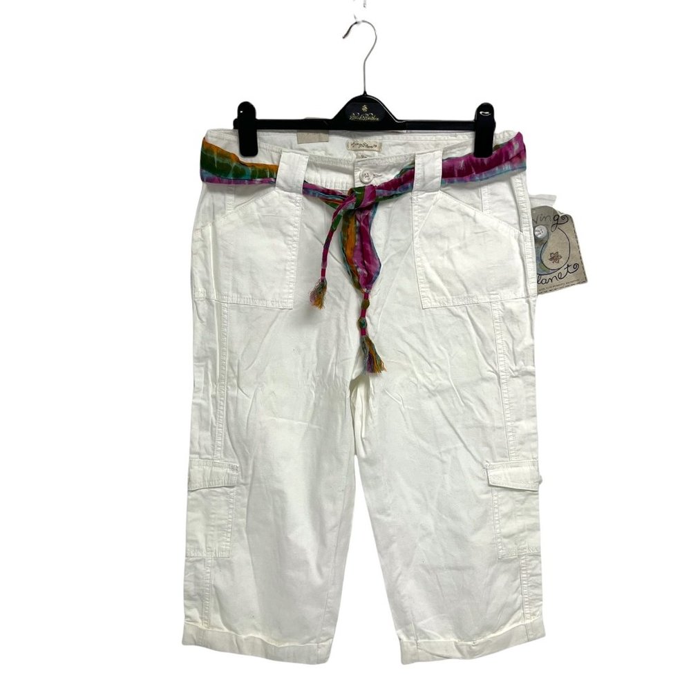 Living Planet Women's ECO Friendly Capri Cargo Pants Size 12